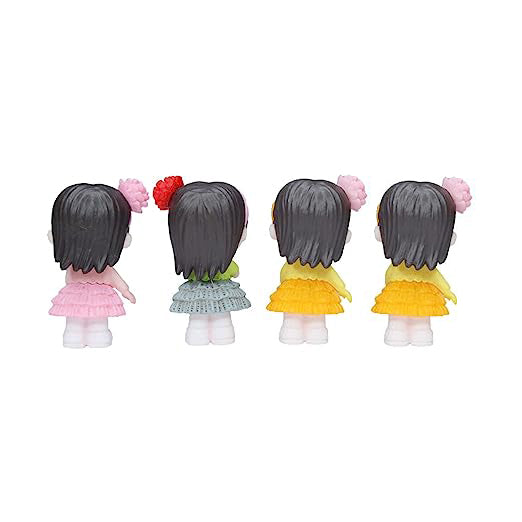 Miniature Toys : (Set of 4) Small Doll Girls