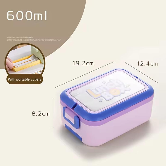 Wonderland Kids- 600 ml SS Lunch Box 304  Stainless Steel Leak Proof Air Tight tiffin Box (price per pc)