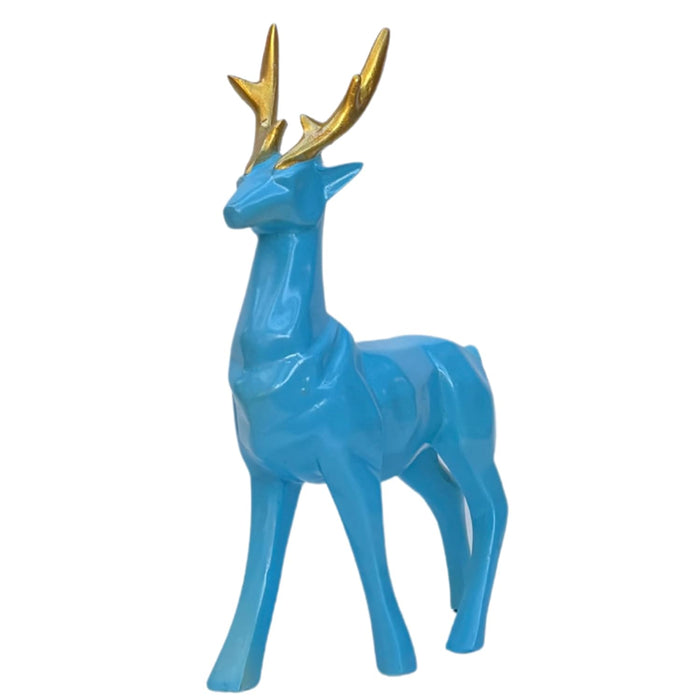 Modern Geometric Deer Statues