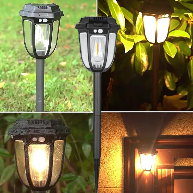 Set of 4 Solar Outdoor Pathway Lights