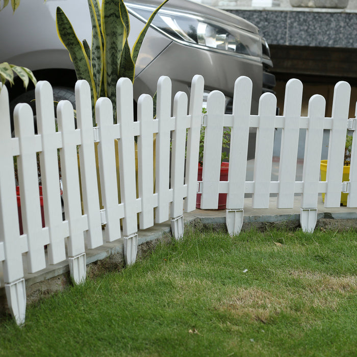 (Pack of 8 ) Double Moon Picket Fence with Spikes