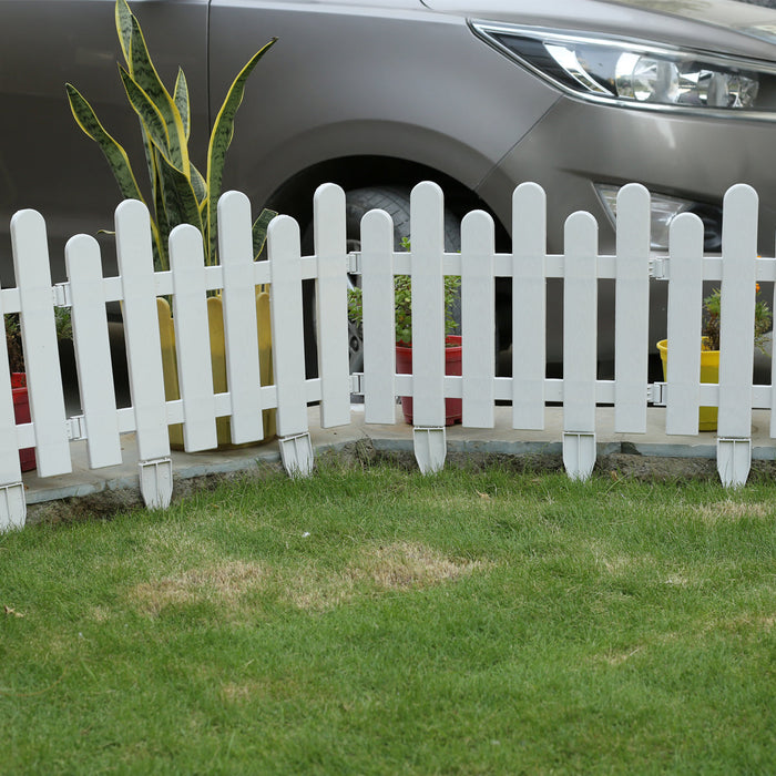 (Pack of 8 ) Double Moon Picket Fence with Spikes