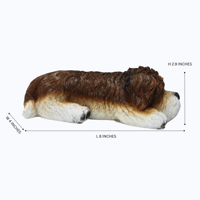 Wonderland Sleeping Puppy Garden Statue