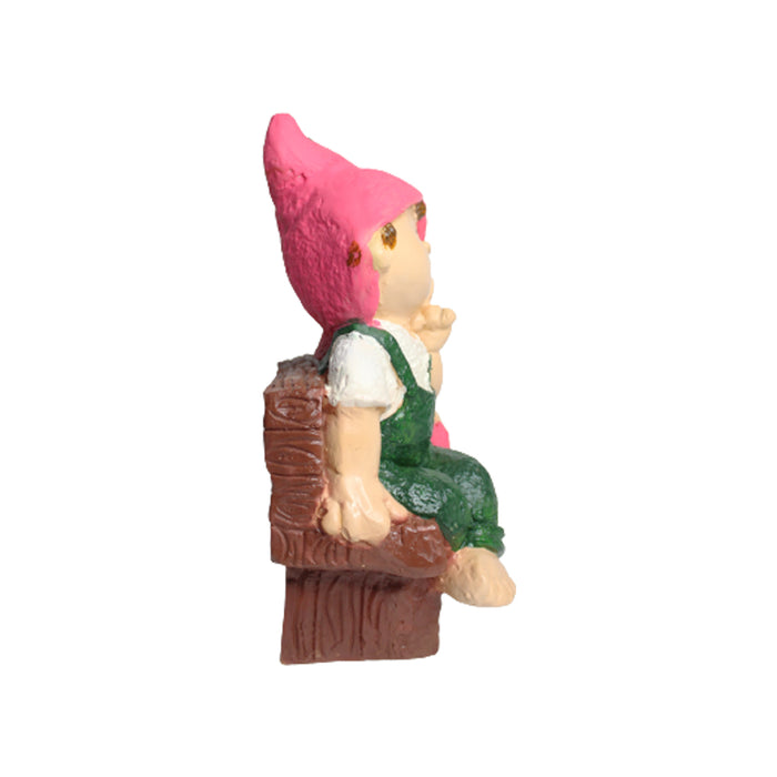 Wonderland Two Elves sitting on Bench 3 (Green & Pink) |
Enchanting Children's Statue for Balcony and Home Décor
