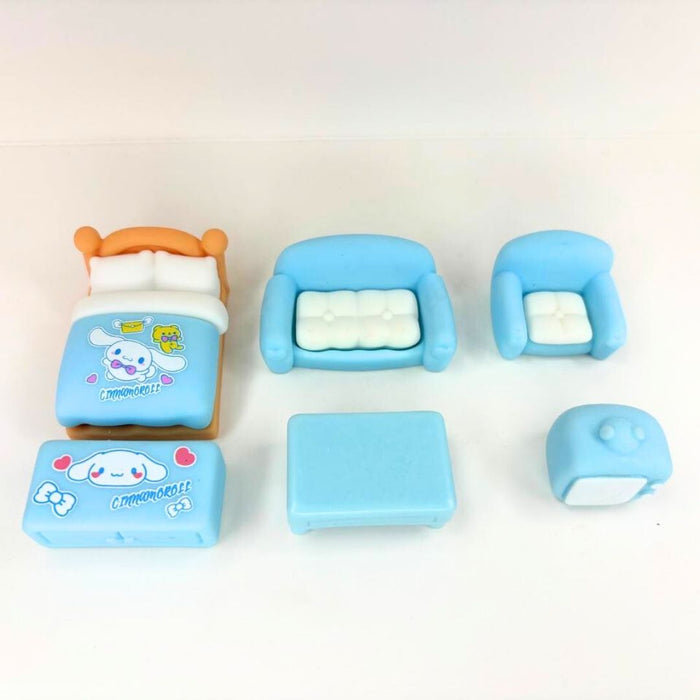 Wonderland set of 6 Miniature Room Set - Kawaii Dollhouse Furniture Collectibles