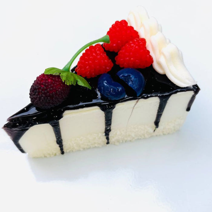 Wonderland set of 3 Realistic Assorted Fruit Pastry Cake Set | Decorative Miniature Pastry Props| Fake Cake for Home Décor & Kitchen Display