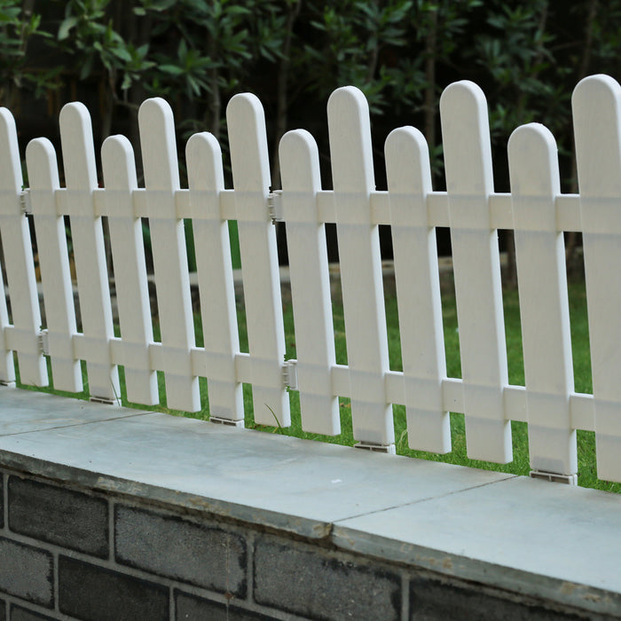 (Pack of 8 ) Double Moon Picket Fence with Spikes