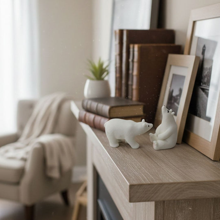 Wonderland  Polar Bear Figurines Set| Garden sculputre| Lawn décor