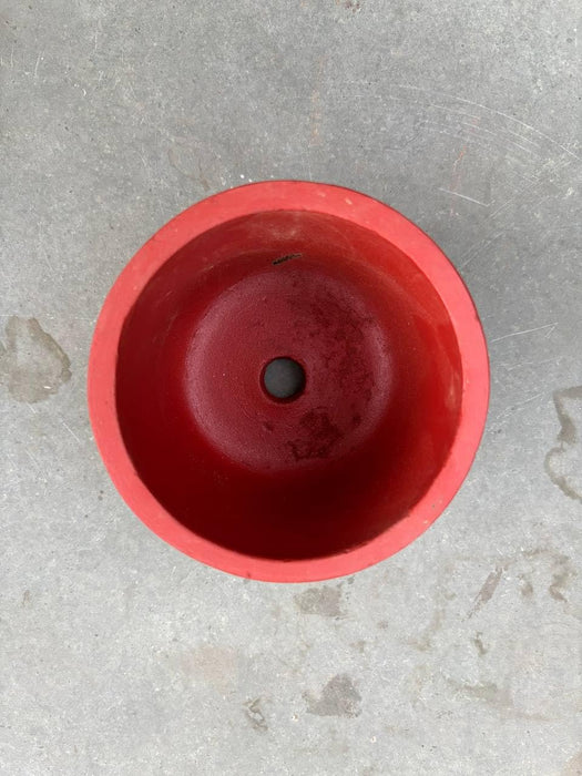 Wonderland Elegant Terracotta Planter | Brown with Intricate Handpainted White Art  Design for Indoor/Outdoor Decor