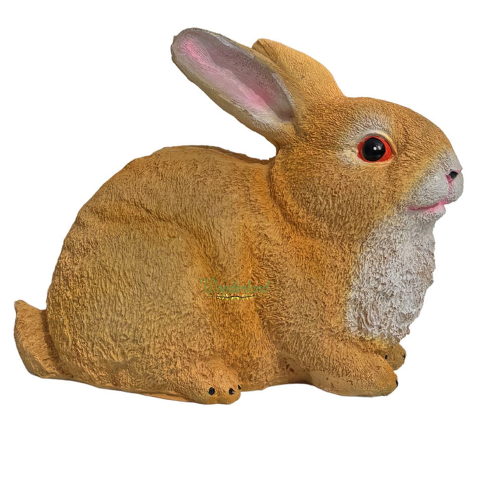 7 Inch Brown Rabbit Set of 2 for Garden Décor|Outdoor Décor for Garden, Yard, Lawn, Patio| Gifting Purpose| Balcony Decoration