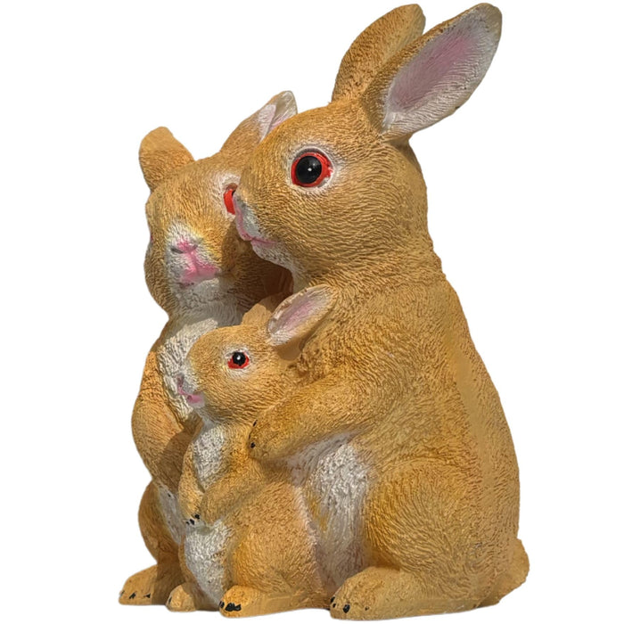 Wonderland brown rabbit family statue For Garden Décor|Outdoor Décor For Garden, Yard, Lawn , Patio| Gifting Purpose| Balcony Decoration