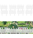Garden Fence 11.8 inch tall, with Spikes (set of 8)