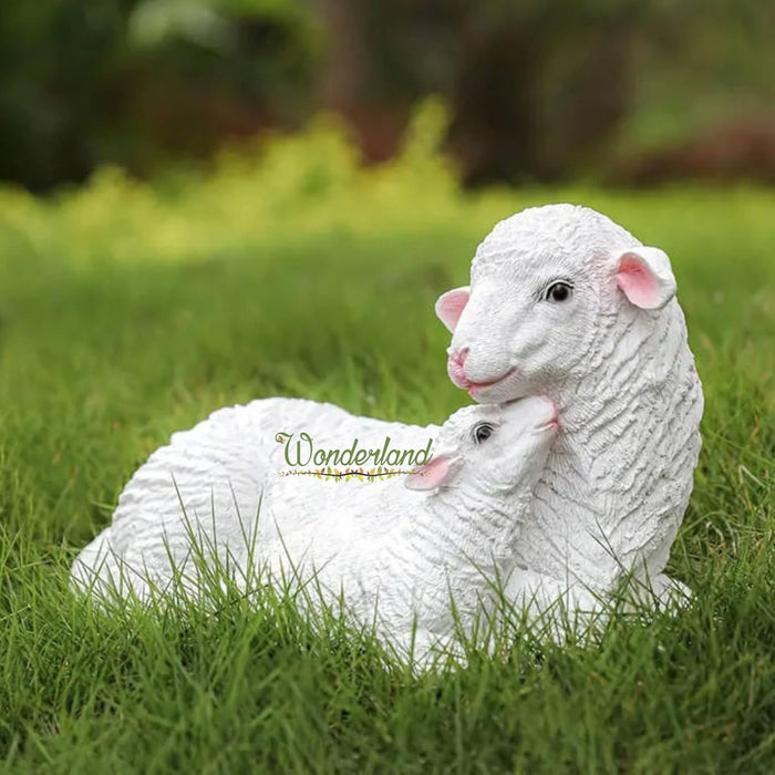 6 Inch Mother Sheep Statue for Garden Décor|Outdoor Décor for Garden, Yard, Lawn, Patio| Gifting Purpose| Balcony Decoration