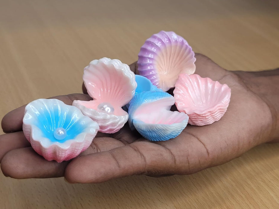 Mini Shells Miniature Figurines | Natural Look Resin Sea Shell (Pack of 5