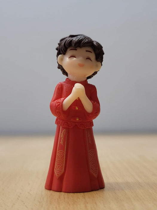  Mini Chinese Wedding Couple Dolls – Adorable Resin Bride & Groom