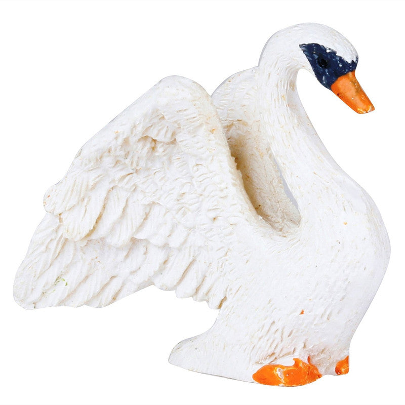 Miniature Fairy Garden (1.4 inches) Swan for Planter Decoration, Bonsai, Terrarium, Garden Decor