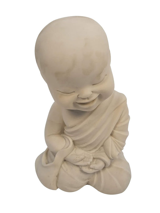 Wonderland ( Set of 4 Baby Monk (Buddha Statue, Monk Statue, Garden Statue, Outdoor décor, Resin décor) (Feng Shui Items, Zen Garden)