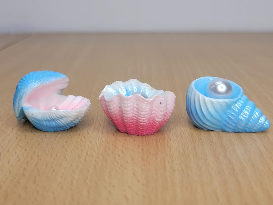 Mini Shells Miniature Figurines | Natural Look Resin Sea Shell (Pack of 5