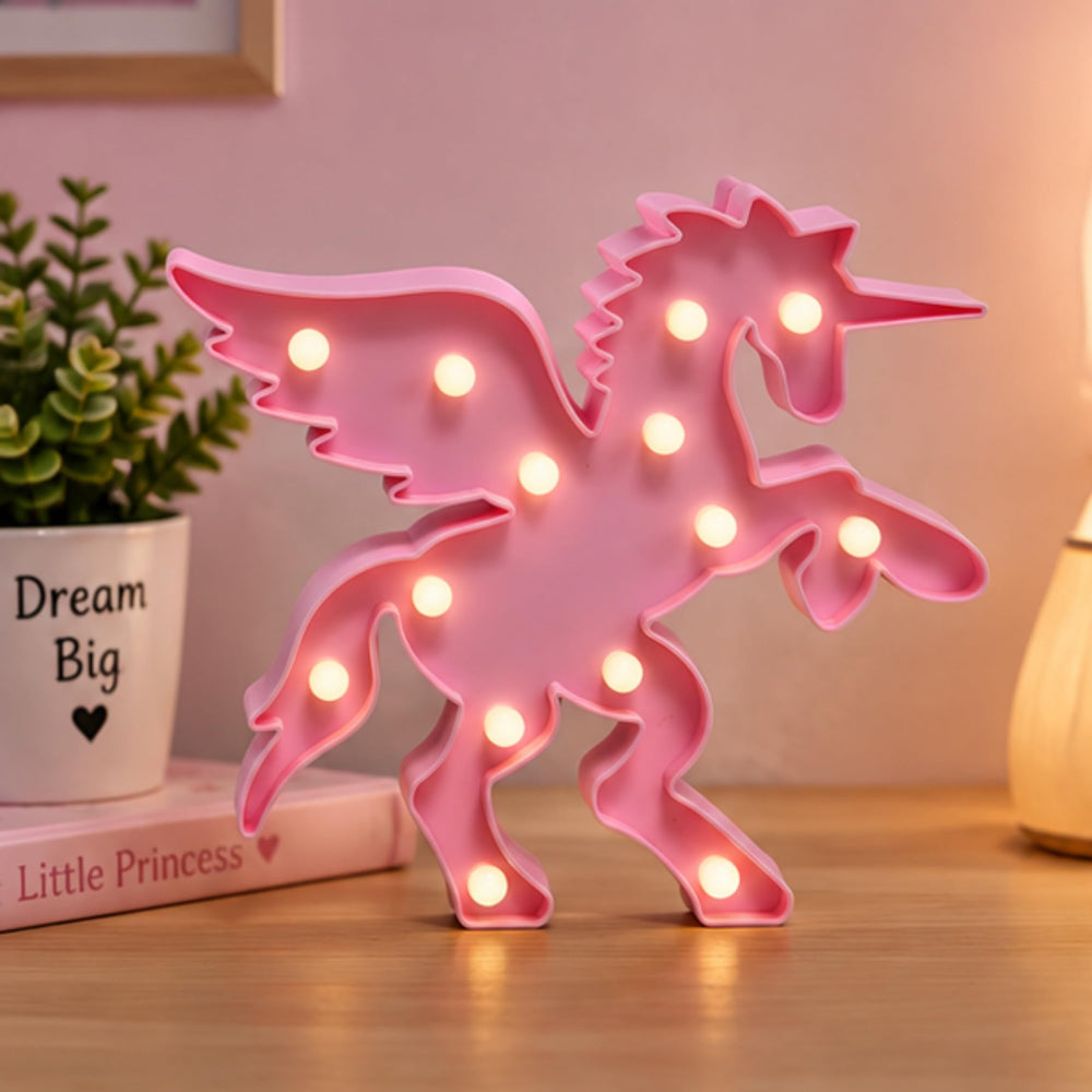 Unicorn LED wall light-Pink for kids room