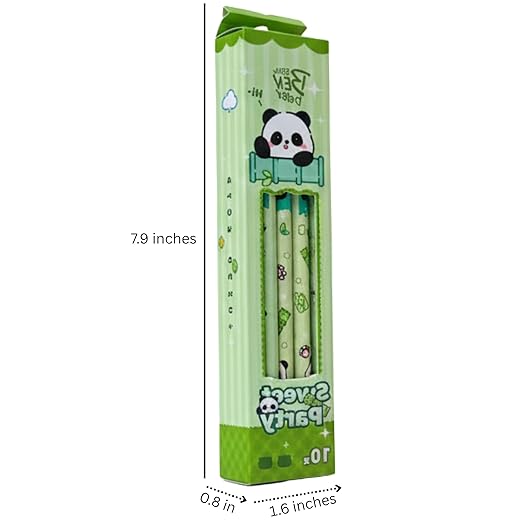 Wonderland HB Pencil set -Set of 2  with top erasers , 1 grip and 1 sharpner | Writing pencils for school and return gifts|Pink & Green