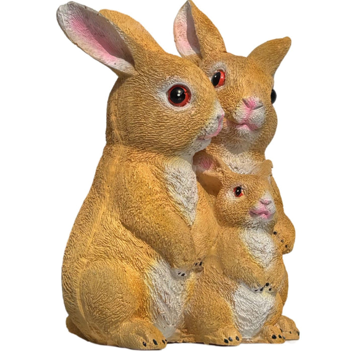 Wonderland brown rabbit family statue For Garden Décor|Outdoor Décor For Garden, Yard, Lawn , Patio| Gifting Purpose| Balcony Decoration