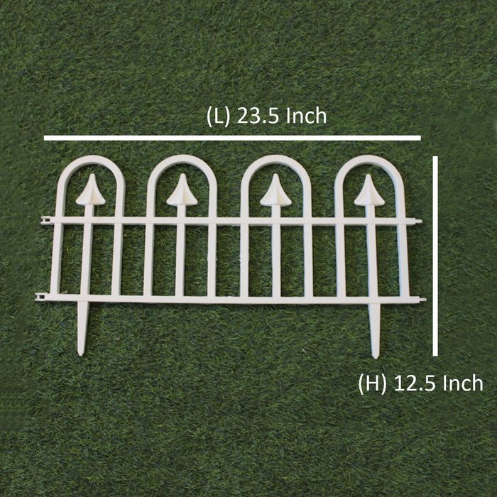 Pack of 6 Stylish U Shape Picket Fence for Indoor and outdoor use