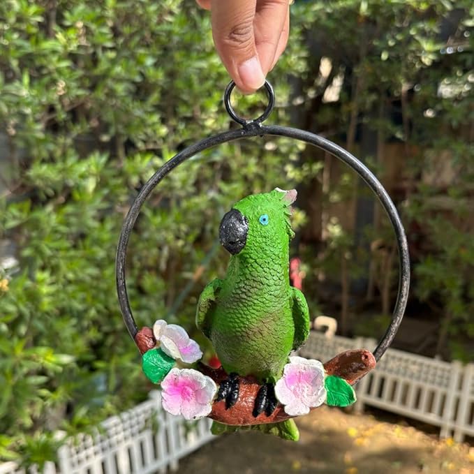 Wonderland Decorative Parrot Wall Hanging/Showpiece - Nature-Inspired Home Accent