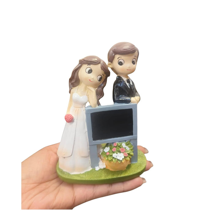 5.4 Inch Whimsical Wedding Couple Figurine