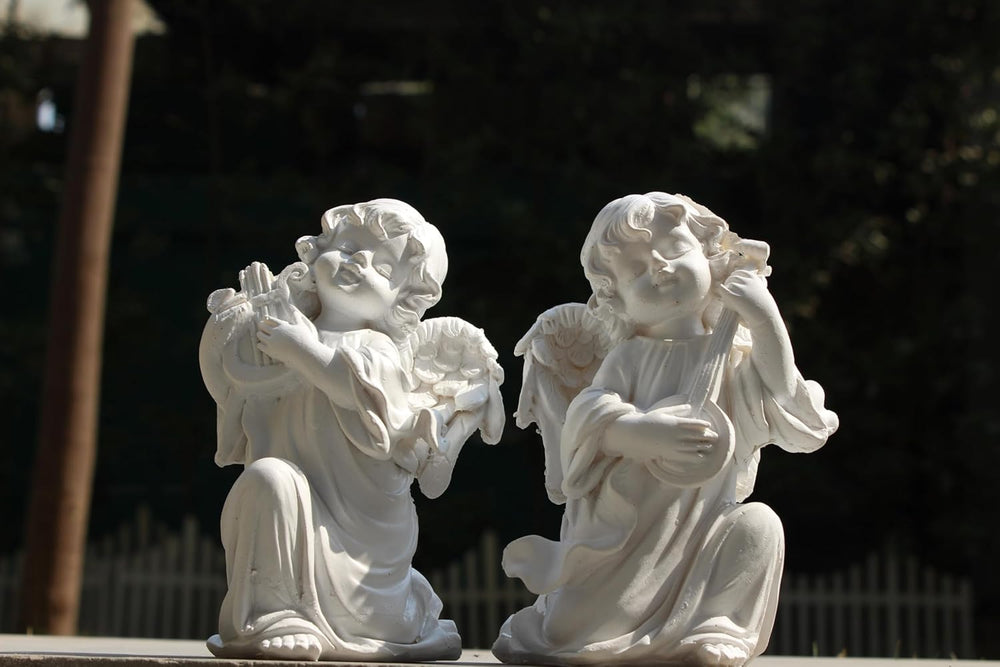 (set of 2) Angel music system Statue for Home Decoration