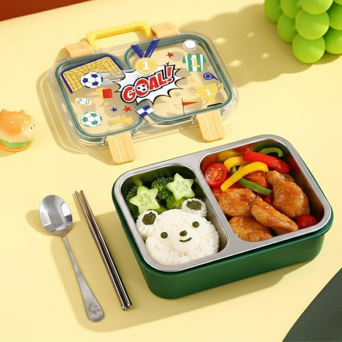 Multi color Kids- 700 ml SS Lunch Box Stainless Steel, Leakproof Tiffin Box (price per pc)