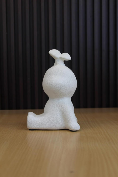 White Ceramic Bookends