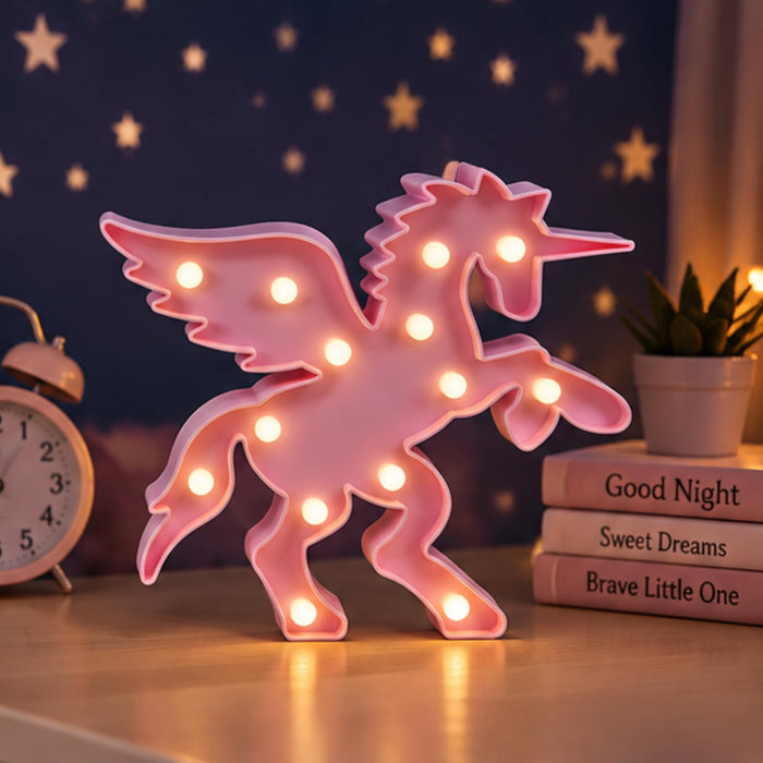Unicorn LED wall light-Pink for kids room