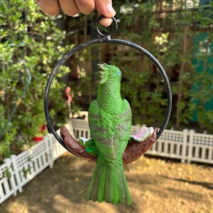 Wonderland Decorative Parrot Wall Hanging/Showpiece - Nature-Inspired Home Accent