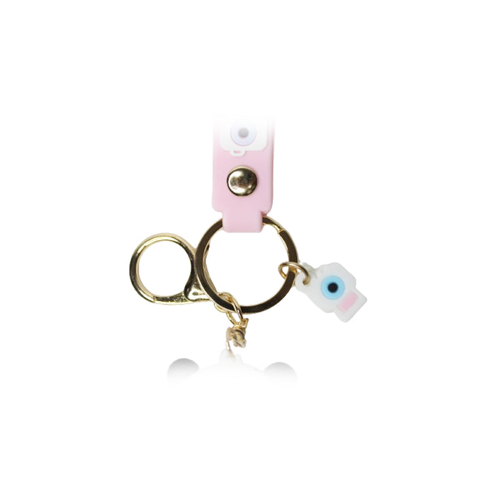 Wonderland Panda Photo Keychain in Pink 2-in-1 Cartoon Style Keychain and Bag Charms Fun and Functional Accessories for Bags and Keys