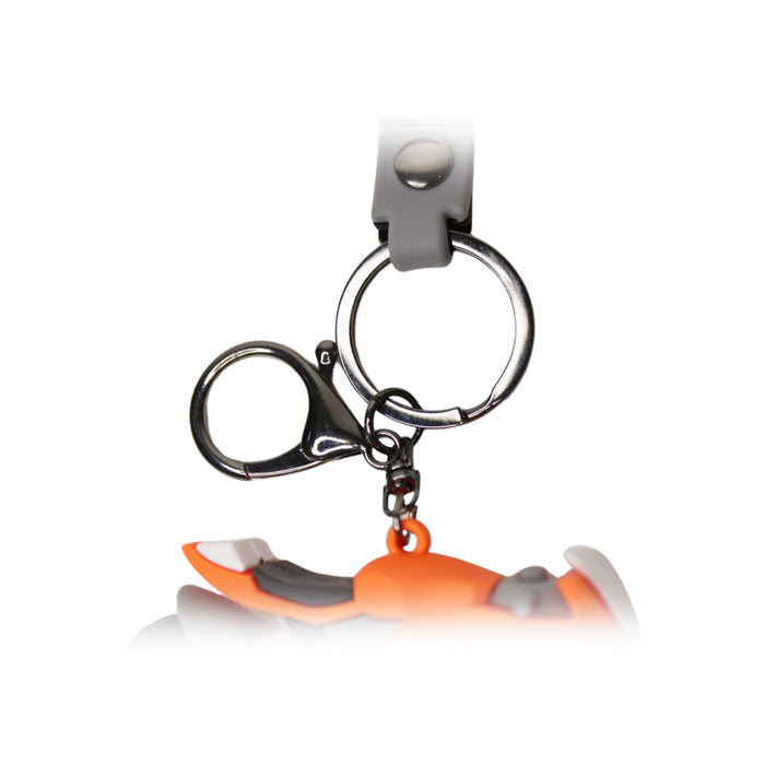 Wonderland bike Keychain in orange 2-in-1 Cartoon Style Keychain and Bag Charms Fun and Functional Accessories for Bags and Keys