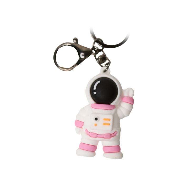 Wonderland Space Keychain in pink  2-in-1 Cartoon Style Keychain and Bag Charms Fun and Functional Accessories for Bags and Keys