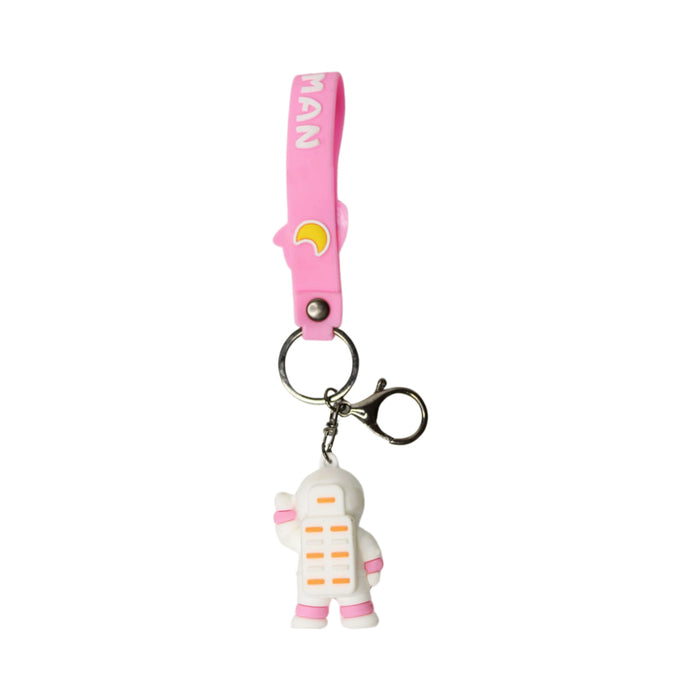Wonderland Space Keychain in pink  2-in-1 Cartoon Style Keychain and Bag Charms Fun and Functional Accessories for Bags and Keys