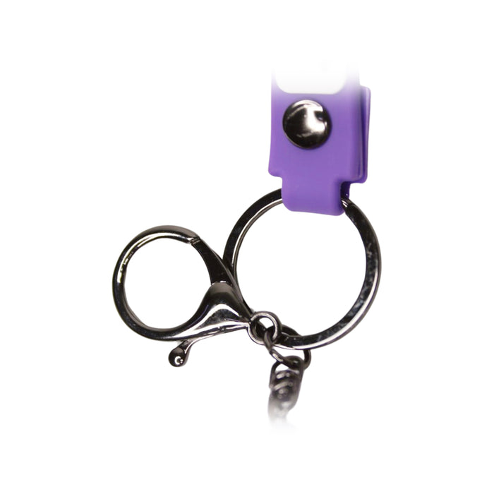 Wonderland Be Yourself Keychain in Purple 2-in-1 Cartoon Style Keychain and Bag Charms Fun and Functional Accessories for Bags and Keys