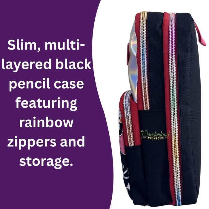 Holographic Space Explorer  Backpack Case – Multi-Pocket Astronaut Stationery Pouch