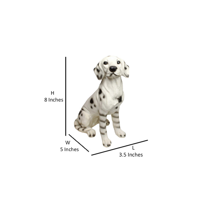 Wonderland Dalmation Puppy |Hand-painted dog figurine| entance décor|Weather-resistant dog statue