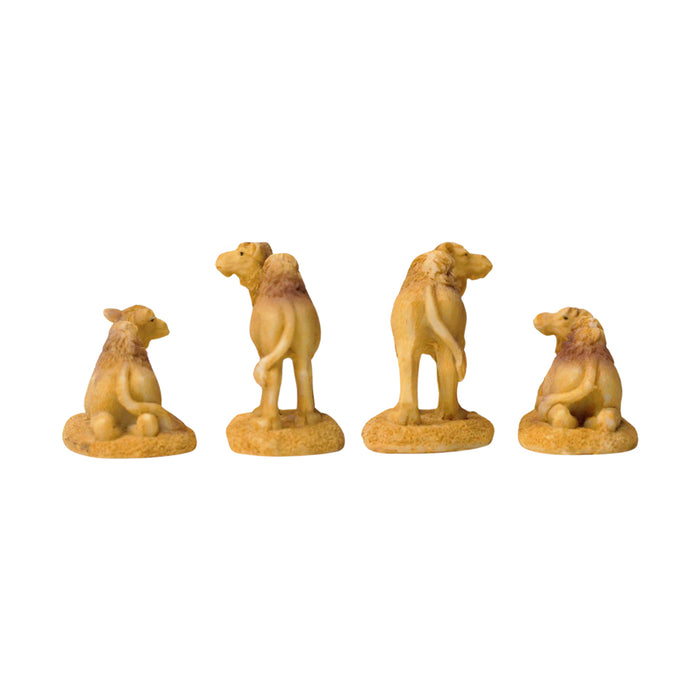 Wonderland resin miniature set of 4 camels| Miniature tray garden accessories