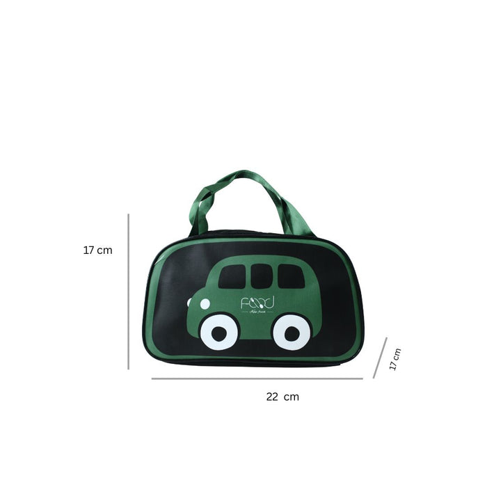 Wonderland Cute Car Kids'design  Lunch Bags (Set of 2)|Insulated Lunch carry bag| Thermal Food Container