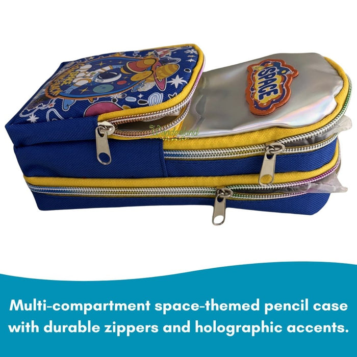 Space Explorer Mini Backpack Pencil Case –  Astronaut Stationery Pouch for Kids