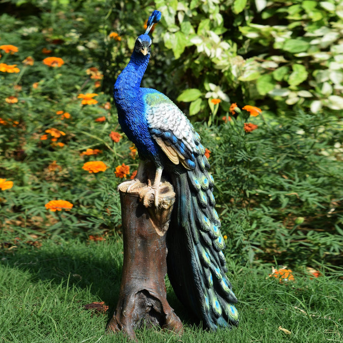  Peacock Sitting Home & Garden Statue, Decor, Decoration, Balcony, Gift, Gifting