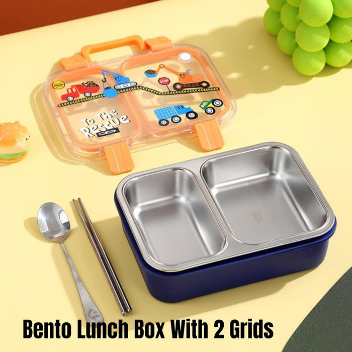 Kids- 700 ml SS Lunch Box Stainless Steel, Leakproof Tiffin Box (price per pc)( Imported )