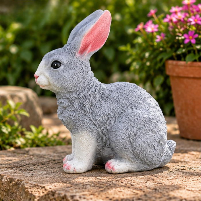 ( Set of 2)  Resin garden decor Sitting and Standing Rabbits & Single Sitting & Standing Bunny