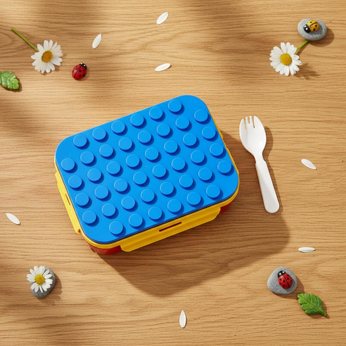 Kids- 1150 ml plastic Lunch Box Blue Tiffin Box (price per pc)|Leak-Proof Tiffin Box for Kids | Premium School and Picnic Lunch Box