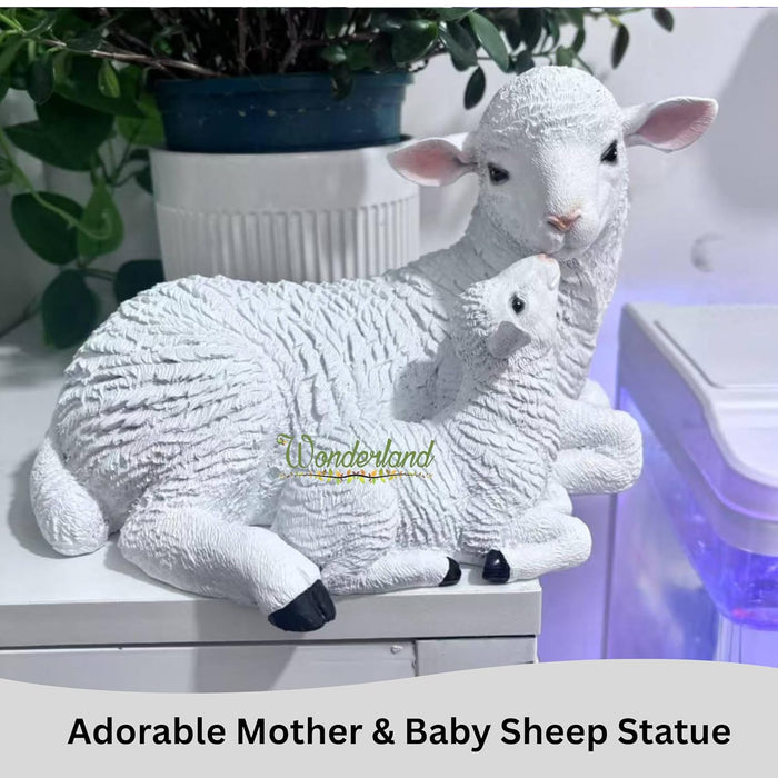 6 Inch Mother Sheep Statue for Garden Décor|Outdoor Décor for Garden, Yard, Lawn, Patio| Gifting Purpose| Balcony Decoration