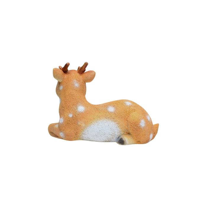 Wonderland sitting  Baby deer fawn resin statue | outdoor décor| garden décor items