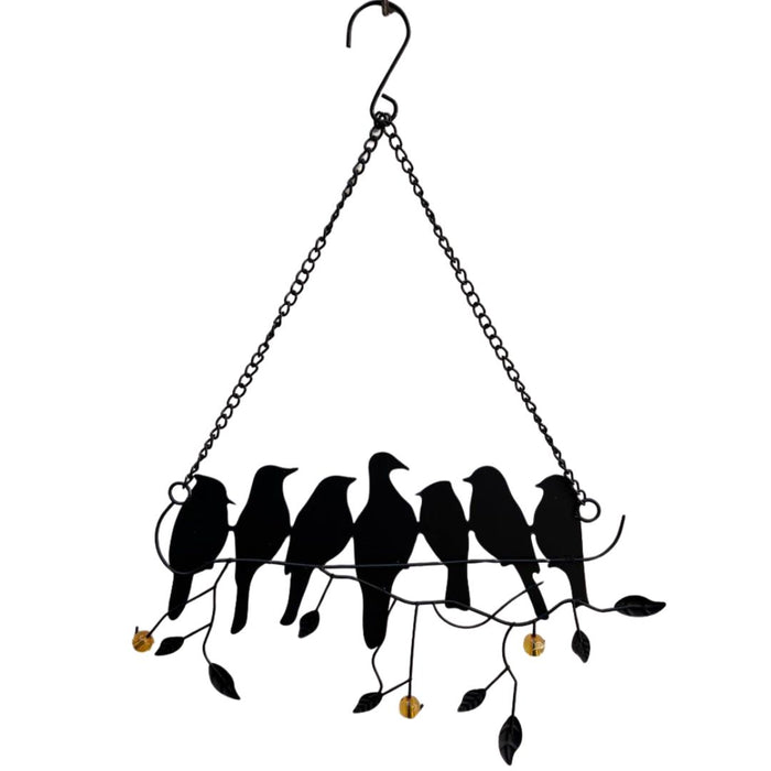 Wonderland Colourful Stained Acrylic Hanging Birds for Window| Wind Chime for Balcony| Hanging Wall Décor